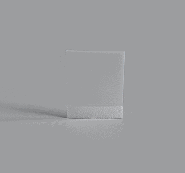 Rectangular white composite implant for orbital floor support