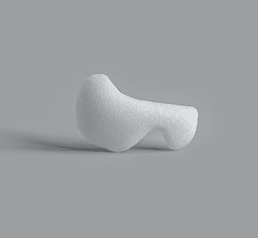White angular rim implant for midface structural support