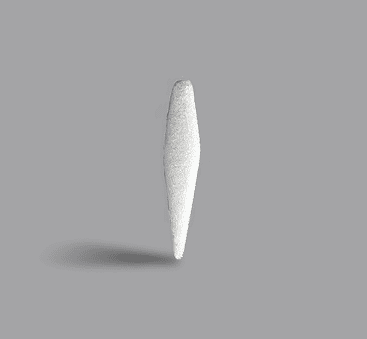 White tapered implant for nasal surface augmentation