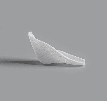 White angular implant for jaw angle augmentation