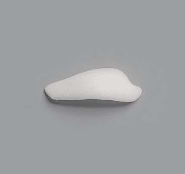 White curved malar implant for cheek augmentation
