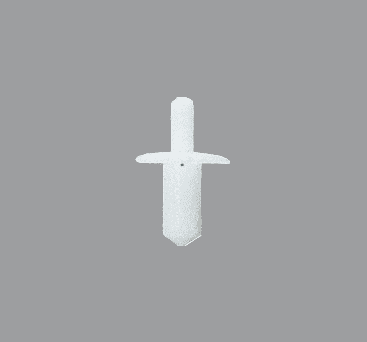 White cross-shaped implant with fixation design