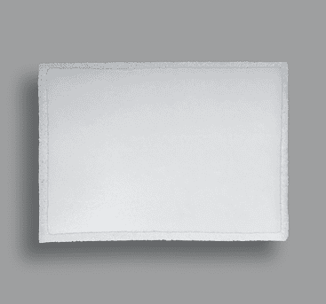 Square flat white porous polyethylene membrane sheet with fine texture